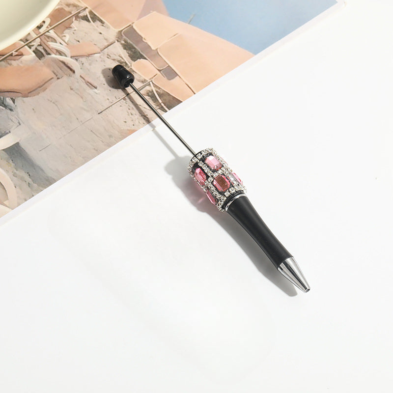 Wholesale 10pcs Beadable Pens Heavy Works Drill DIY Hands Handmade Round Bead Pen